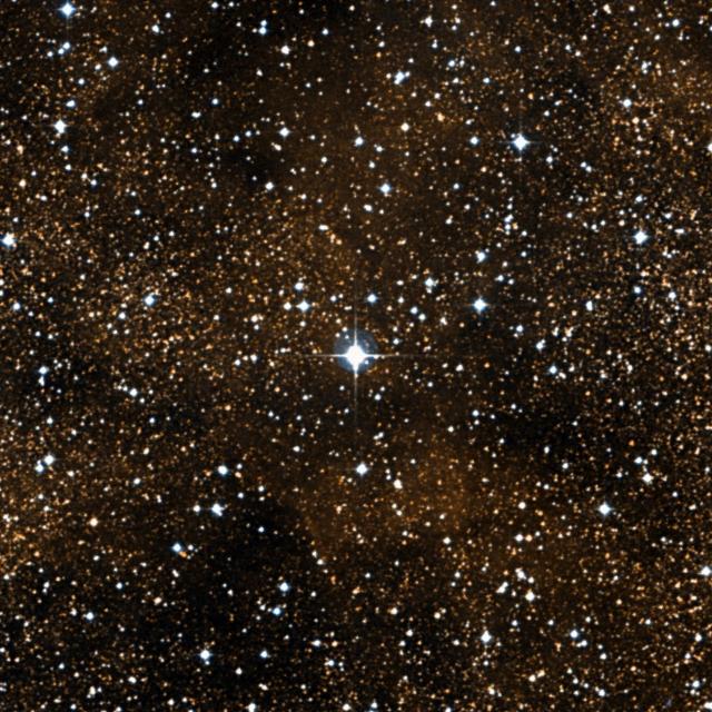 Sky survey frame centred on Alasia, 18′ across.