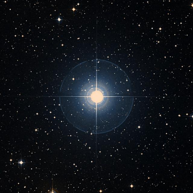 Sky survey frame centred on Albali, 30′ across.