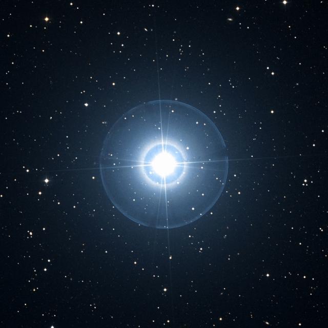 Sky survey frame centred on Aldhibah, 30′ across.