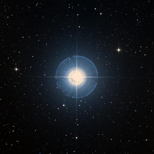 Sky survey frame centred on Algorab, 42′ across.