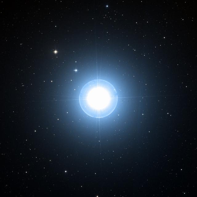 Sky survey frame centred on Alioth, 1° across.