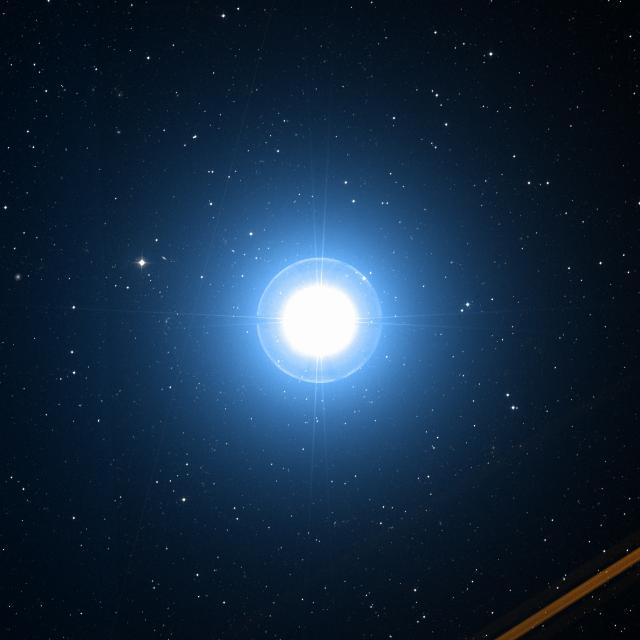 Sky survey frame centred on Alkaid, 1° across.