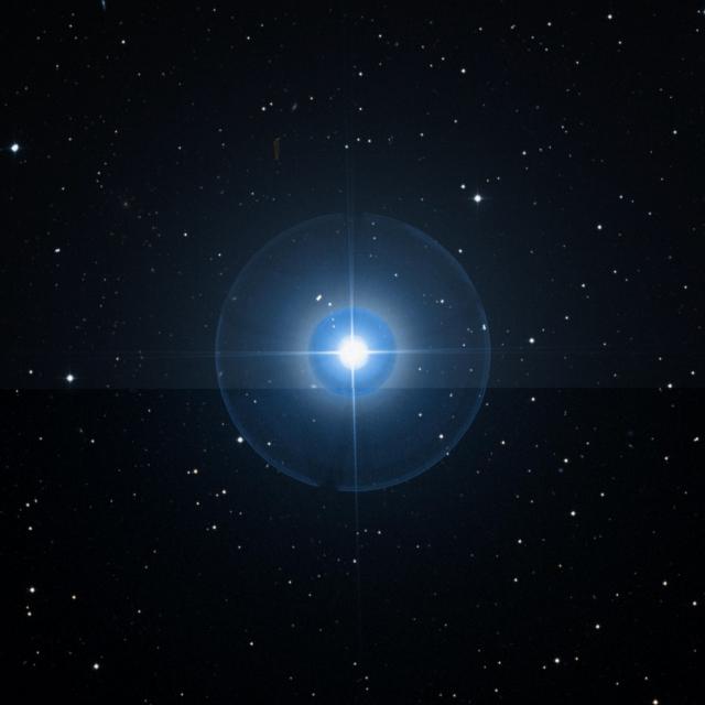 Sky survey frame centred on Alkaphrah, 30′ across.
