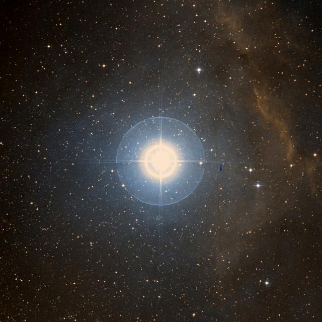 Sky survey frame centred on Alniyat, 42′ across.