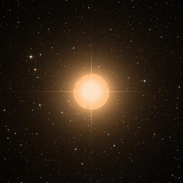 Sky survey frame centred on Alphard, 1° across.