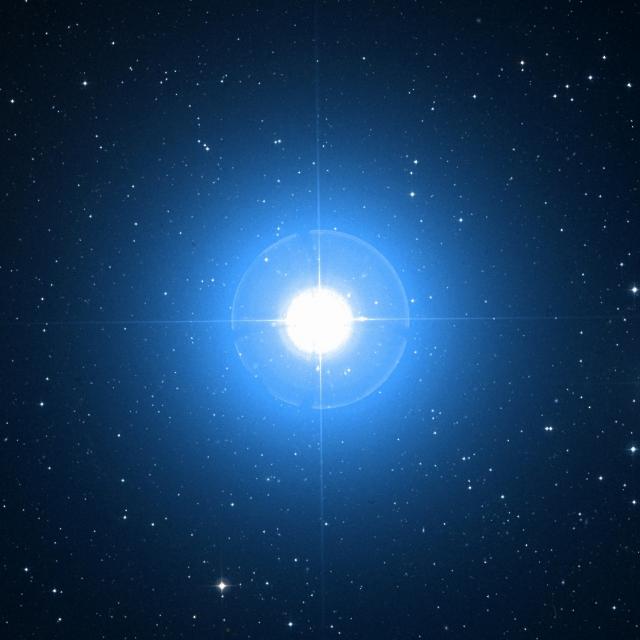 Sky survey frame centred on Alpheratz, 42′ across.