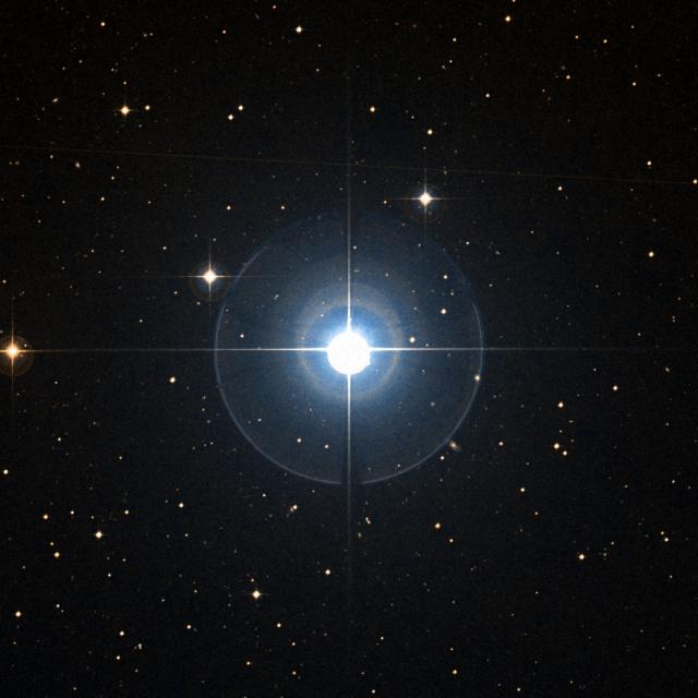 Sky survey frame centred on Alrescha, 30′ across.