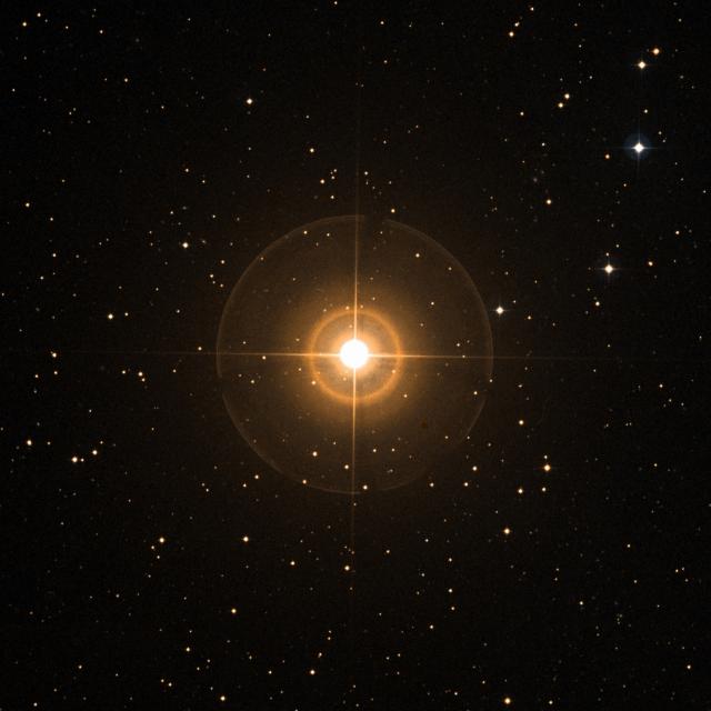 Sky survey frame centred on Alsciaukat, 30′ across.