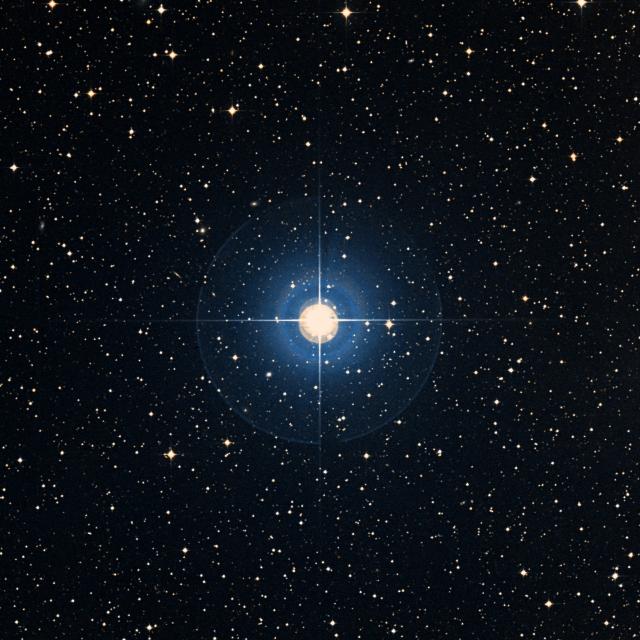 Sky survey frame centred on Alshat, 30′ across.