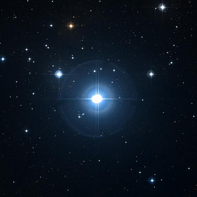 Sky survey frame centred on Alya, 30′ across.
