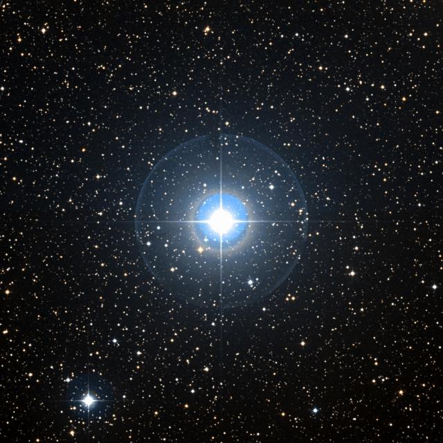 Sky survey frame centred on Alzirr, 30′ across.