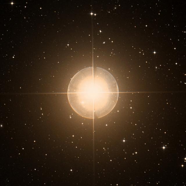 Sky survey frame centred on Ankaa, 42′ across.