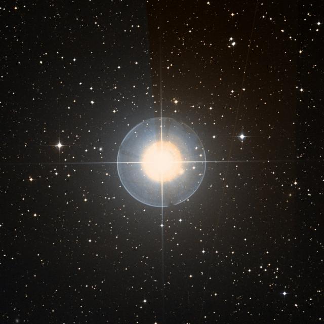 Sky survey frame centred on Arneb, 42′ across.