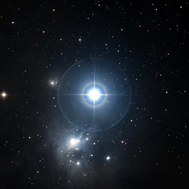 Sky survey frame centred on Atik, 30′ across.