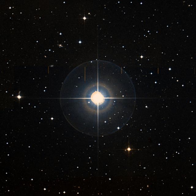 Sky survey frame centred on Beid, 30′ across.