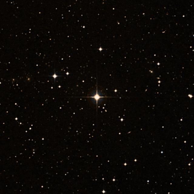 Sky survey frame centred on Bosona, 18′ across.