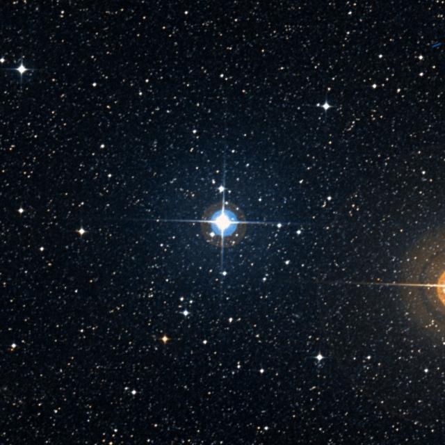 Sky survey frame centred on Bubup, 18′ across.