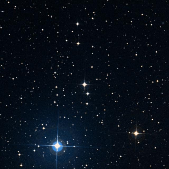 Sky survey frame centred on Ceibo, 18′ across.