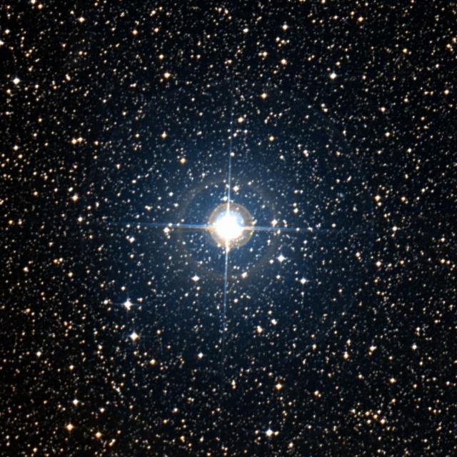 Sky survey frame centred on Cervantes, 18′ across.