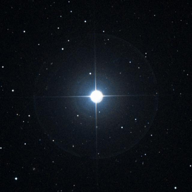 Sky survey frame centred on Chalawan, 18′ across.