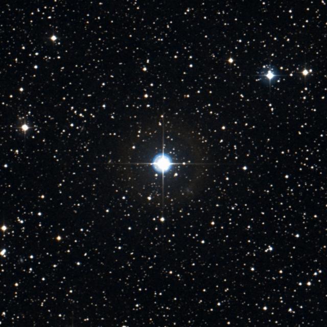 Sky survey frame centred on Chechia, 18′ across.