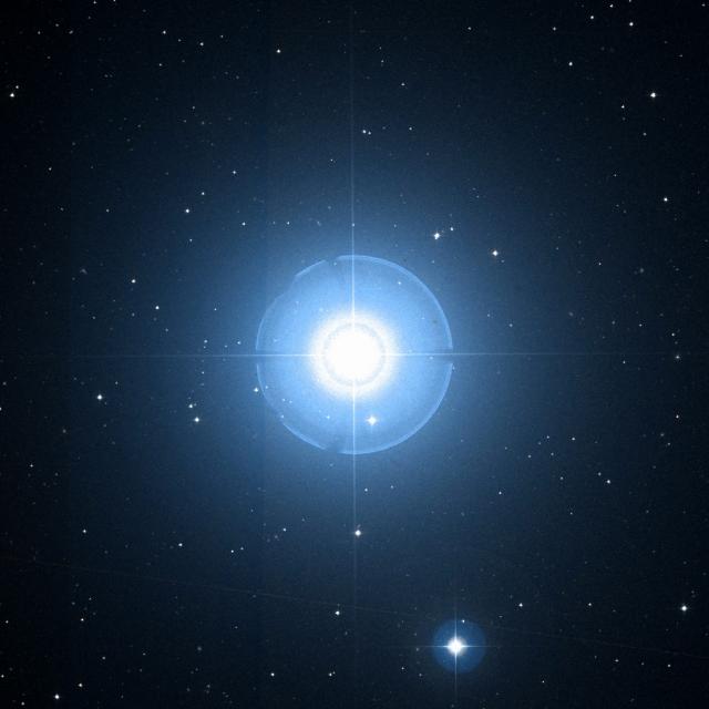 Sky survey frame centred on Denebola, 42′ across.