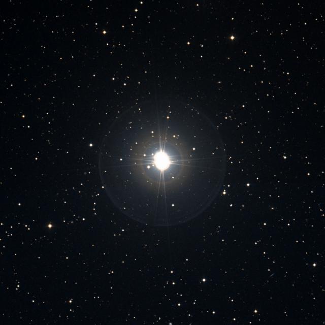 Sky survey frame centred on Dziban, 30′ across.