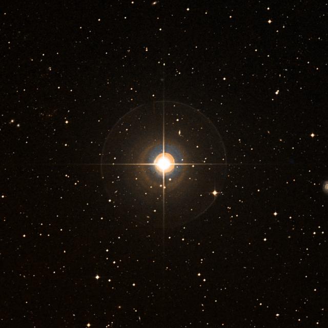 Sky survey frame centred on Elgafar, 30′ across.