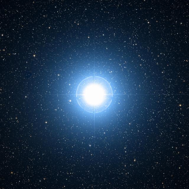 Sky survey frame centred on Elnath, 1° across.