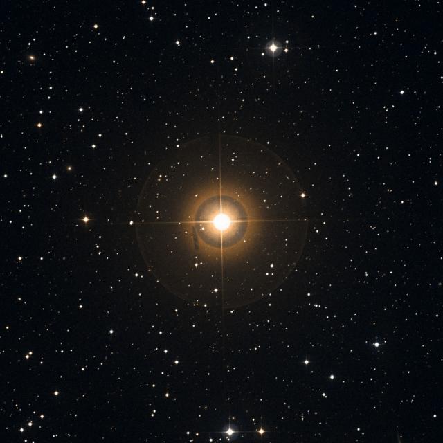 Sky survey frame centred on Fafnir, 30′ across.