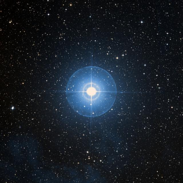 Sky survey frame centred on Fang, 42′ across.