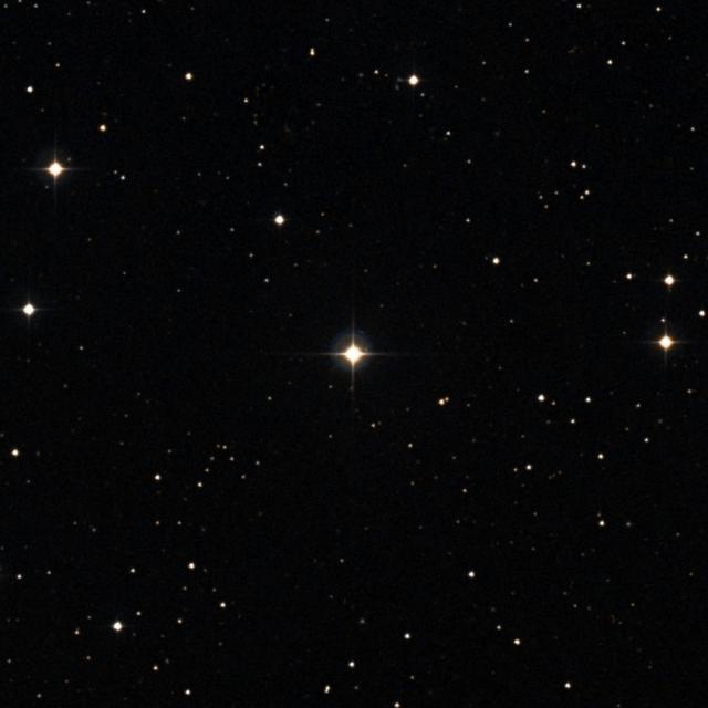 Sky survey frame centred on Gakyid, 18′ across.