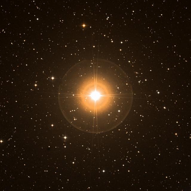 Sky survey frame centred on Grumium, 30′ across.