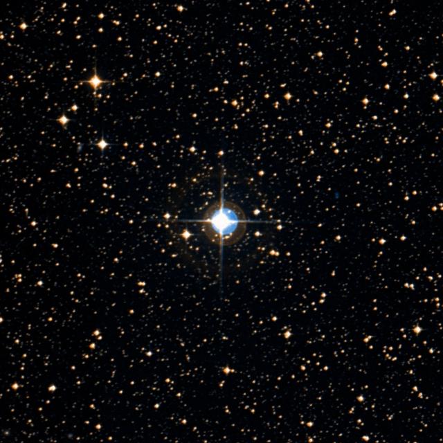Sky survey frame centred on Gumala, 18′ across.