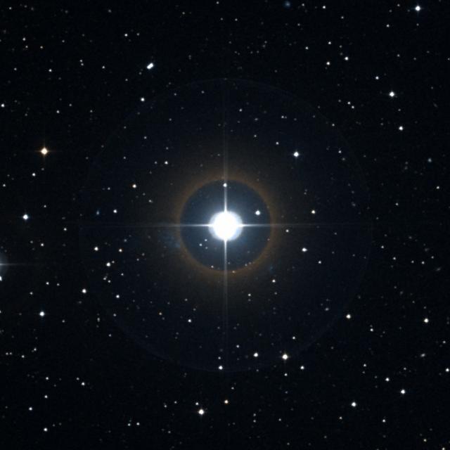 Sky survey frame centred on Helvetios, 18′ across.