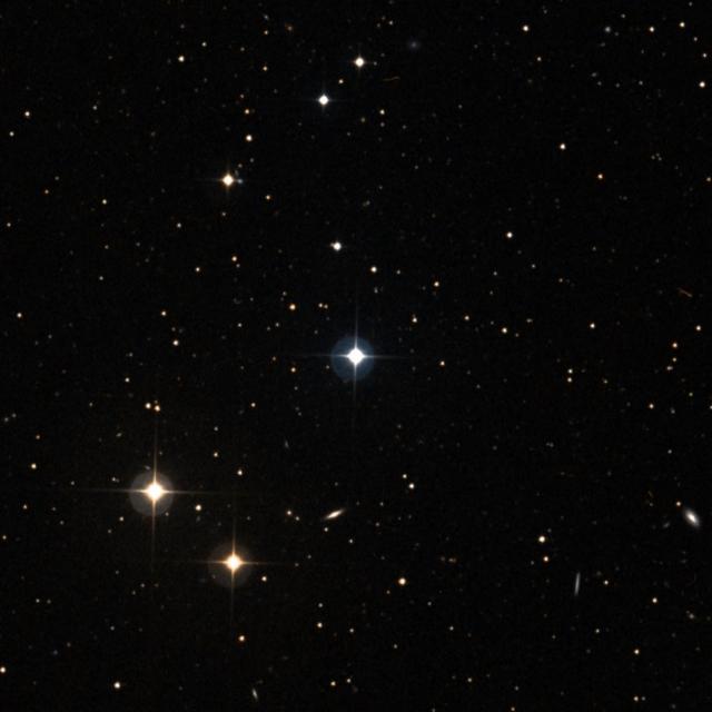 Sky survey frame centred on Hunor, 18′ across.