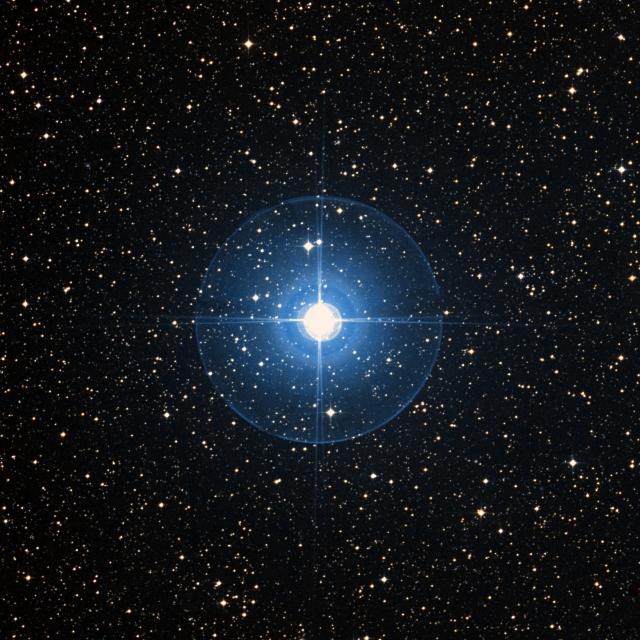 Sky survey frame centred on Iklil, 30′ across.