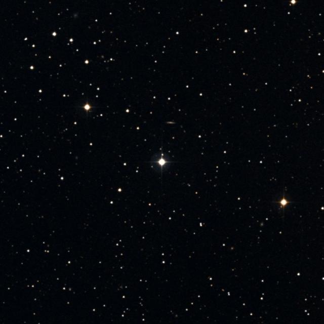 Sky survey frame centred on Irena, 18′ across.