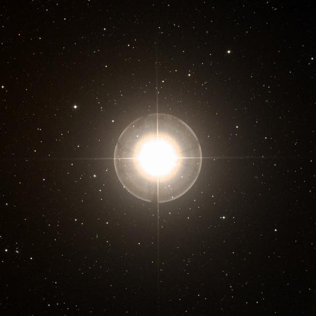Sky survey frame centred on Izar, 42′ across.