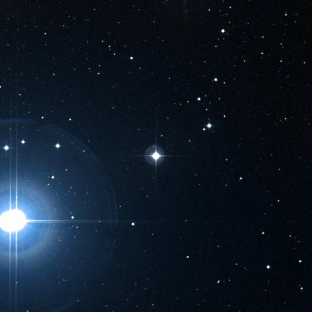 Sky survey frame centred on Kaveh, 18′ across.