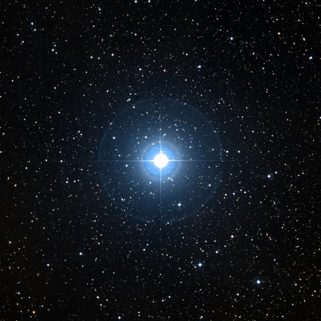 Sky survey frame centred on Kurhah, 30′ across.
