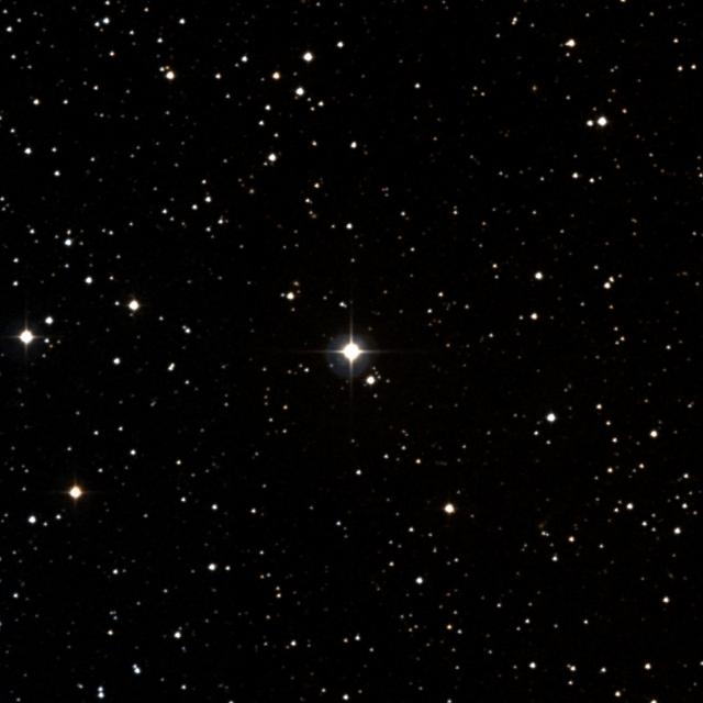 Sky survey frame centred on Mahsati, 18′ across.