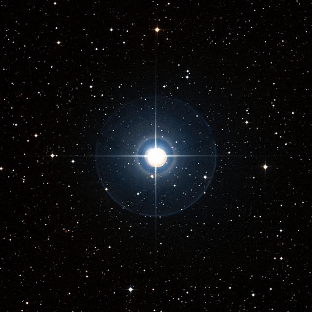 Sky survey frame centred on Marfik, 30′ across.