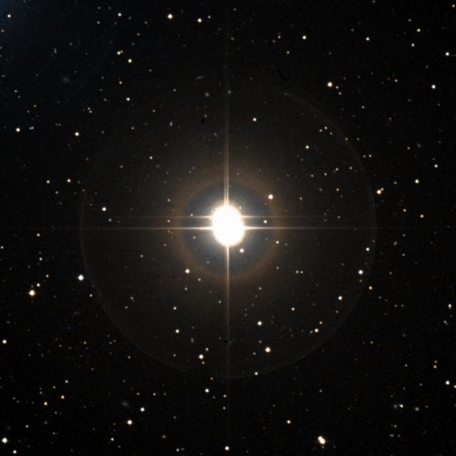 Sky survey frame centred on Marsic, 18′ across.