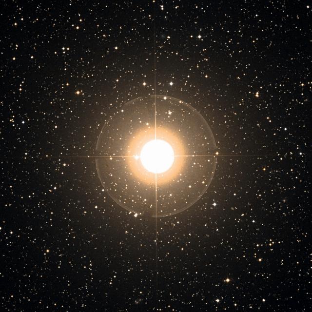 Sky survey frame centred on Mebsuta, 30′ across.