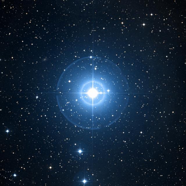 Sky survey frame centred on Meissa, 30′ across.