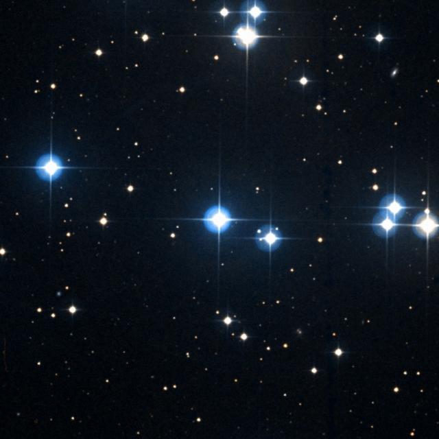 Sky survey frame centred on Meleph, 18′ across.