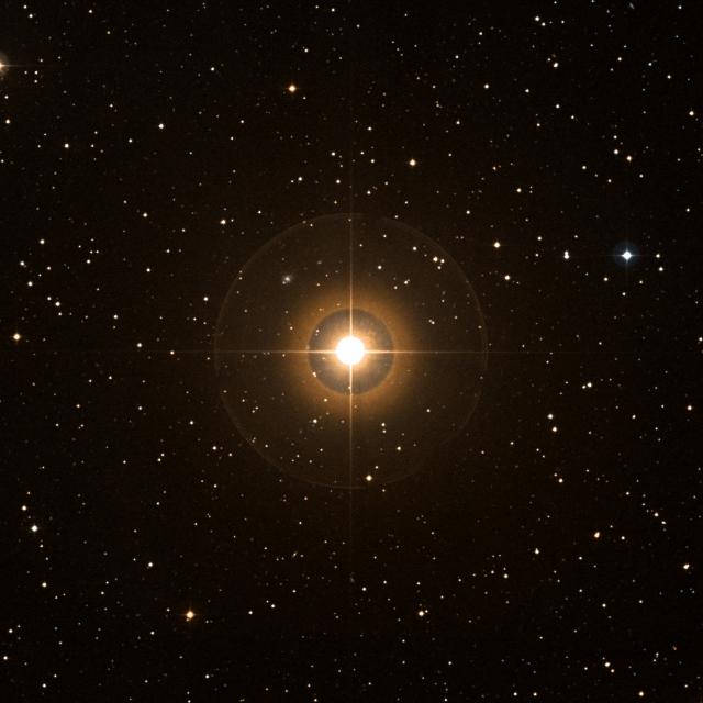 Sky survey frame centred on Minchir, 30′ across.