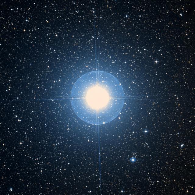 Sky survey frame centred on Naos, 42′ across.