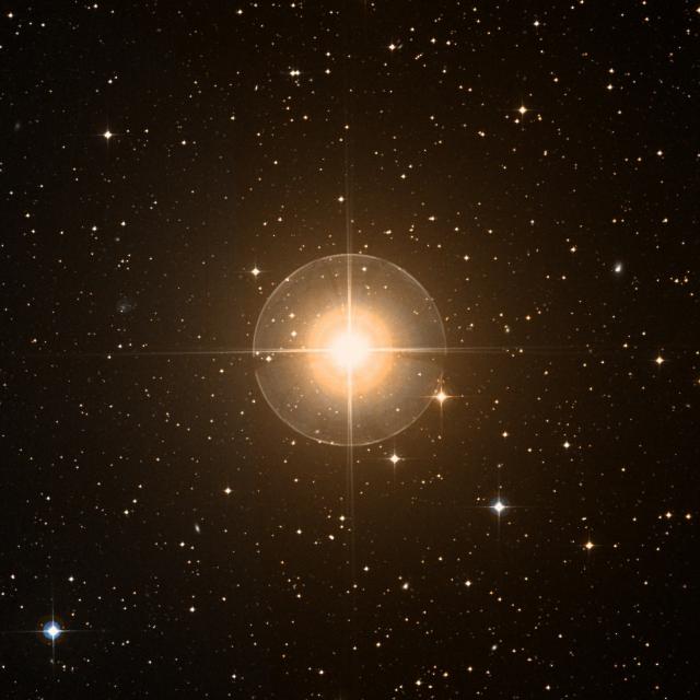 Sky survey frame centred on Nihal, 42′ across.